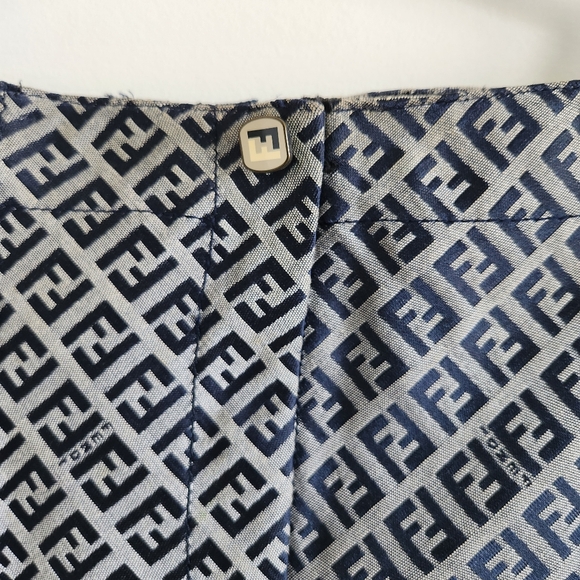 Fendi Authentic Women’s Logo Jacquard Pants Size US 8 - Picture 4 of 11